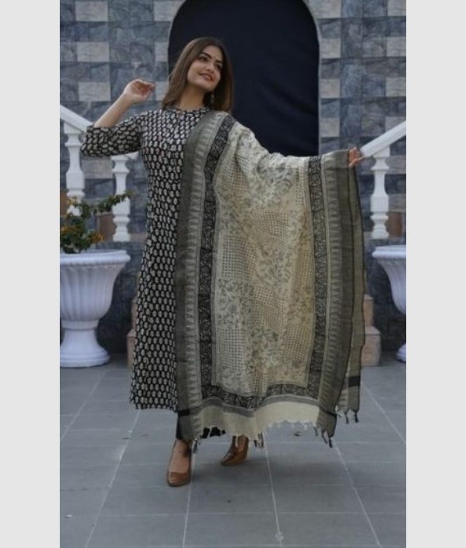 Amazing Cotton And Rayon Printed Stitched Suit And Dress Material-3