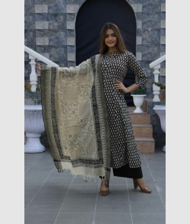 Amazing Cotton And Rayon Printed Stitched Suit And Dress Material-4