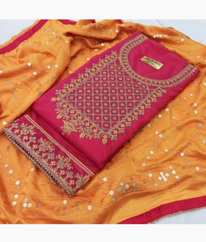 Beautiful Cotton Embroidery Suit-1
