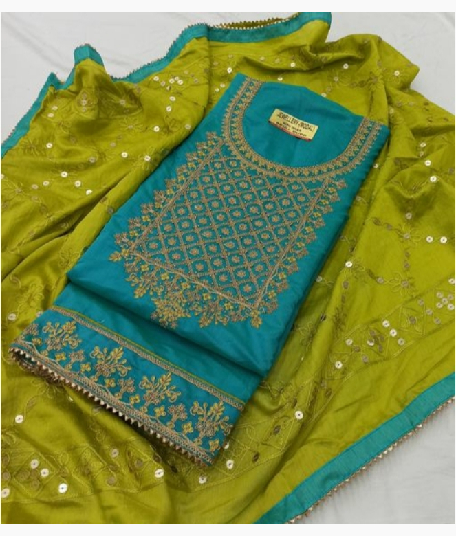 Beautiful Cotton Embroidery Suit-1