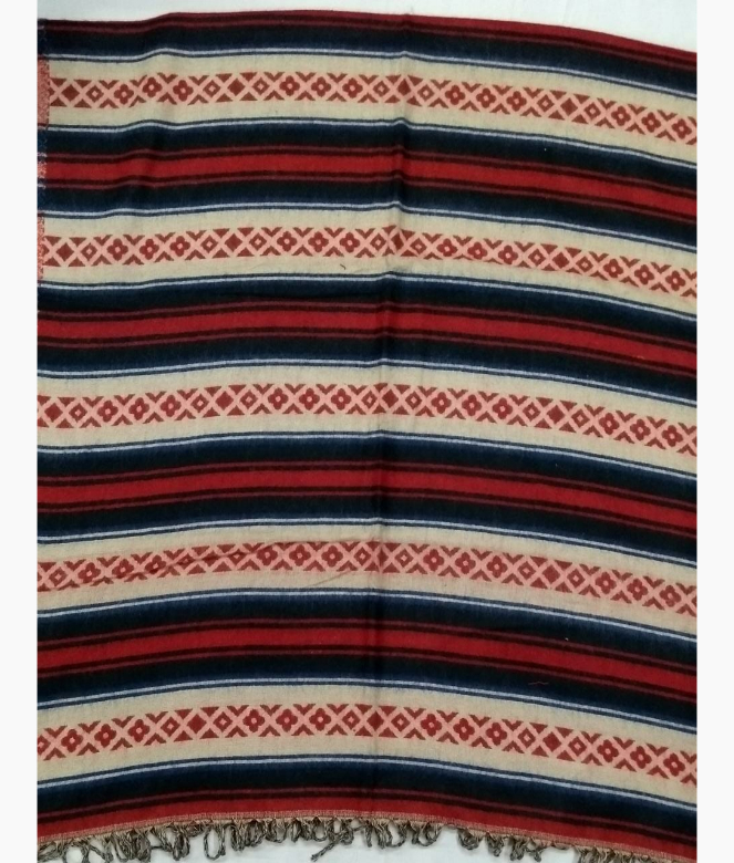 Traditional Look Wool Acrylic Woven Printed Shawl-2