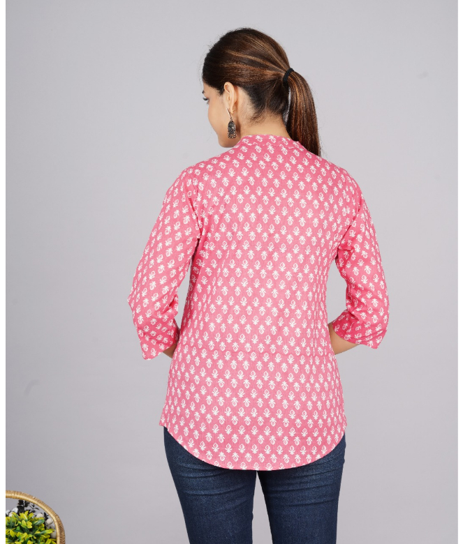 Jaipuri Printed Tunic Tops-2