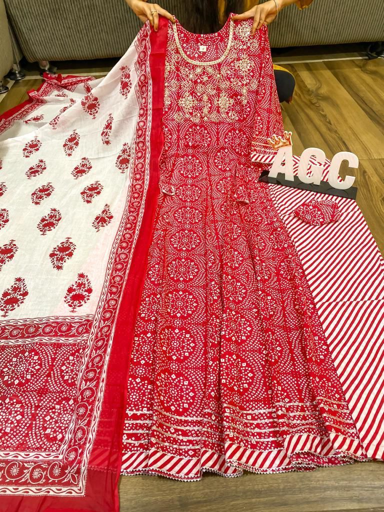 Anarakali gown with pant-1