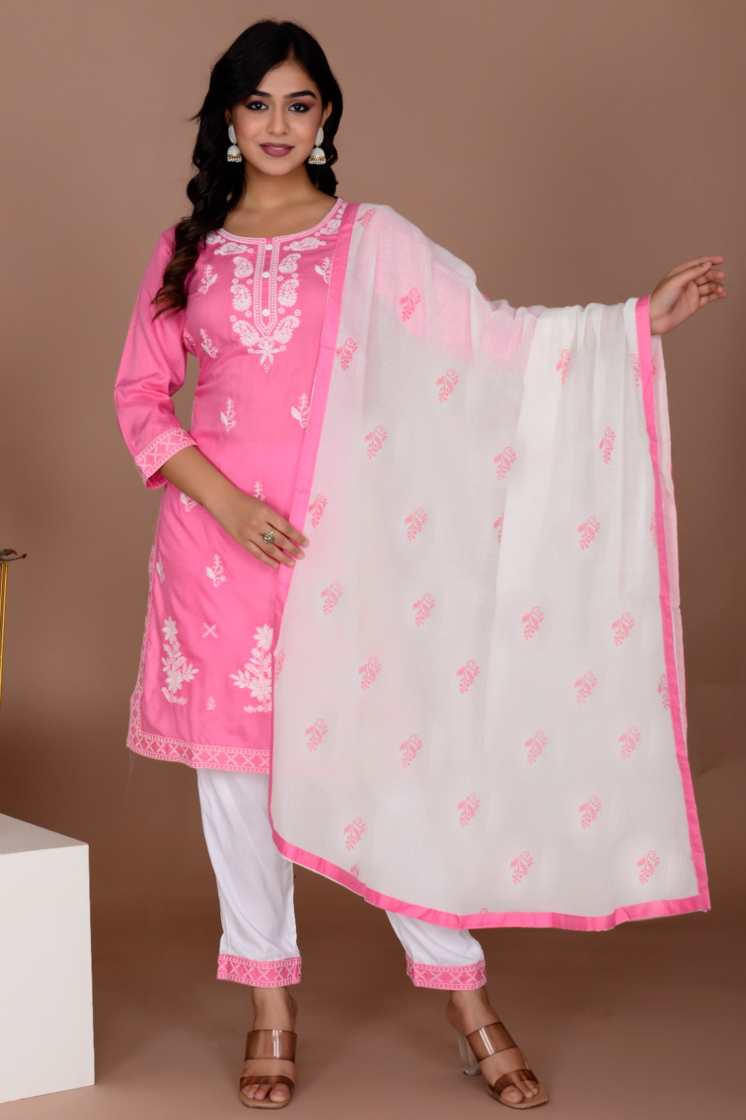 Embroidery Rayon Suit Set-1