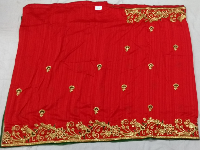 Stone Thread Embroidery Saree-3